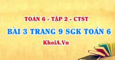 Bài 3 trang 9 SGK Toán 6 Tập 2 Chân trời sáng tạo
